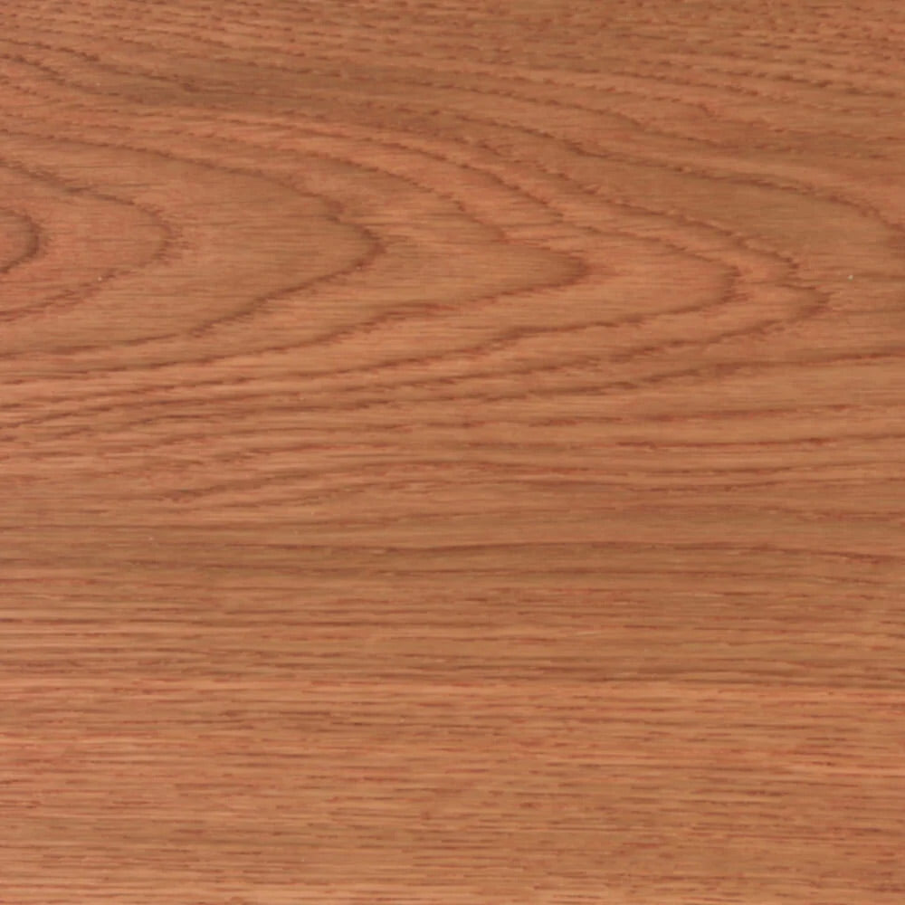 Padouk Rubio Monocoat Oil Plus 2C applied to White Oak color swatch.